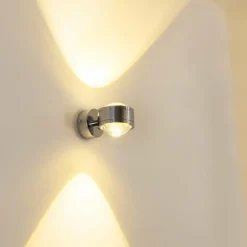 hofstein Applique murale INDORE LED Chrome, 2 lumières