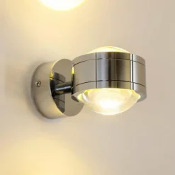 hofstein Applique murale INDORE LED Chrome, 2 lumières