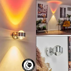 hofstein Applique murale Indore LED Aluminium, 2 lumières