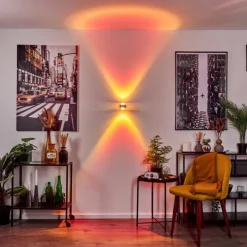 hofstein Applique murale Indore LED Aluminium, 2 lumières