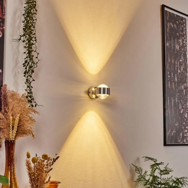hofstein Applique murale Indore LED Aluminium, 2 lumières