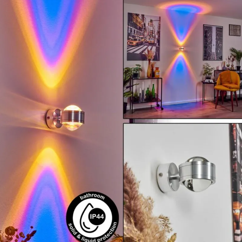 hofstein Applique murale Indore LED Aluminium, 2 lumières