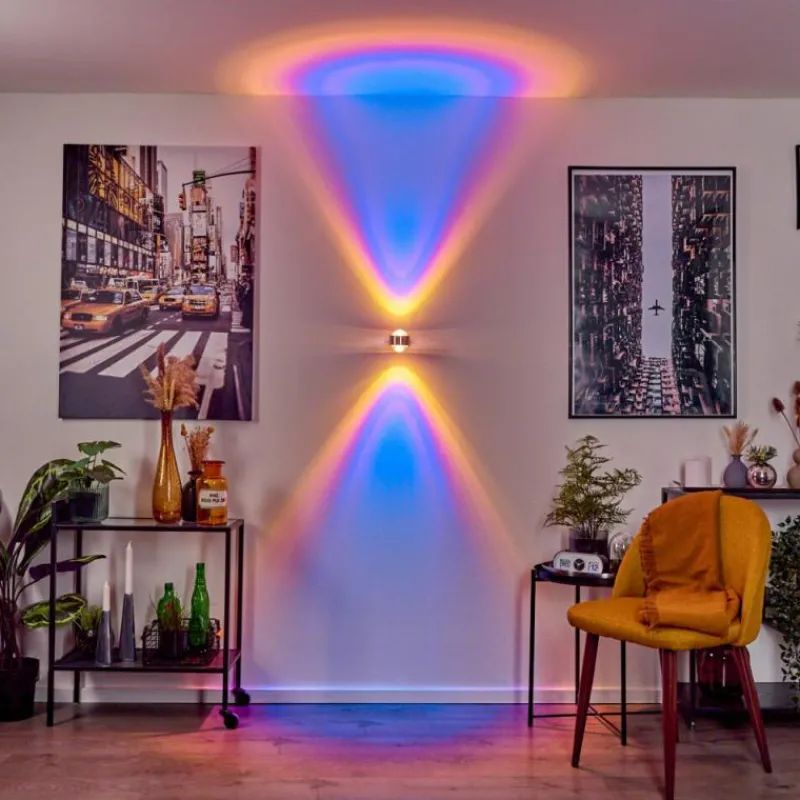 hofstein Applique murale Indore LED Aluminium, 2 lumières