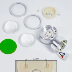 hofstein Applique murale Indore LED Aluminium, 2 lumières