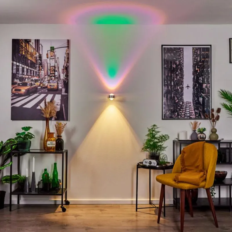 hofstein Applique murale Indore LED Aluminium, 2 lumières