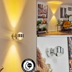 hofstein Applique murale Indore LED Aluminium, 2 lumières