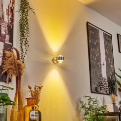 hofstein Applique murale Indore LED Aluminium, 2 lumières