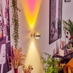 hofstein Applique murale Indore LED Aluminium, 2 lumières