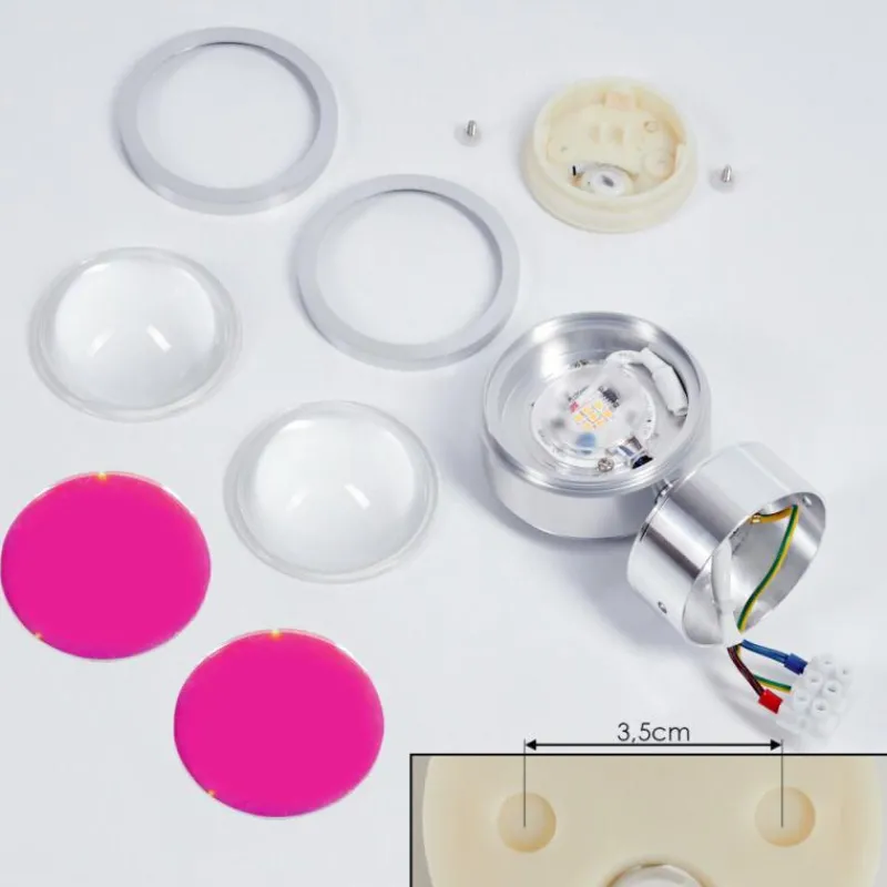 hofstein Applique murale Indore LED Aluminium, 2 lumières