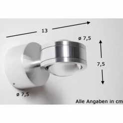 hofstein Applique murale Indore LED Aluminium, 2 lumières