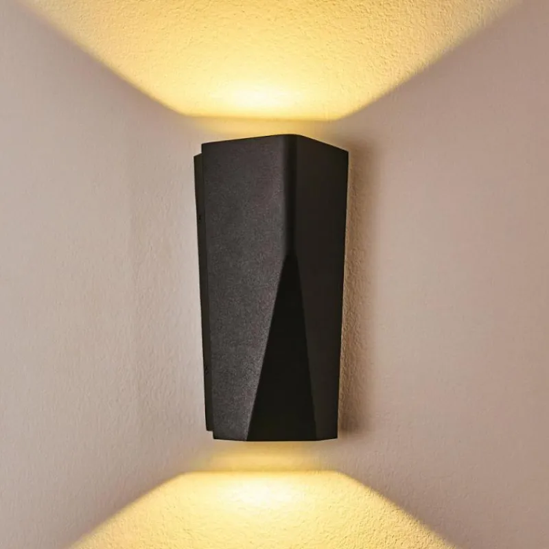 hofstein Applique murale Ingvar LED Anthracite, 2 lumières