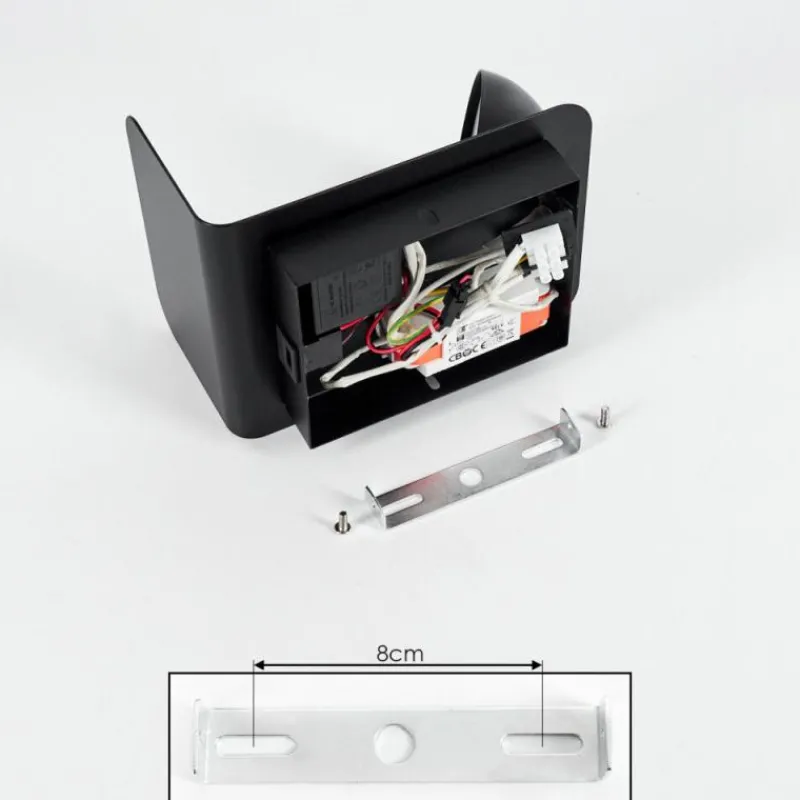 hofstein Applique murale Inkeroinen LED Noir, 1 lumière* Éclairage Led