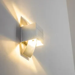 hofstein Applique murale Istanbul Acier inoxydable, 1 lumière