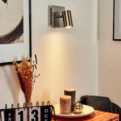 hofstein Applique murale Javel Chrome, Nickel mat, 1 lumière