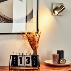 hofstein Applique murale Javel Chrome, Nickel mat, 1 lumière