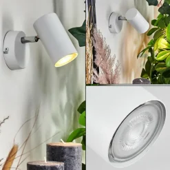 hofstein Applique murale Javel Chrome, Blanc, 1 lumière