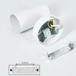 hofstein Applique murale Javel Chrome, Blanc, 1 lumière