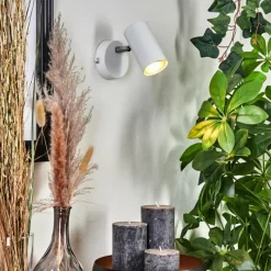 hofstein Applique murale Javel Chrome, Blanc, 1 lumière