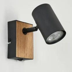Luminaires Scandinaves-hofstein Applique murale Javel Écru, Noir, 1 lumière