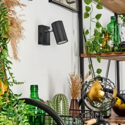 hofstein Applique murale Javel Noir, 1 lumière