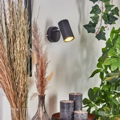 hofstein Applique murale Javel Noir, 1 lumière* Spots Et Projecteurs