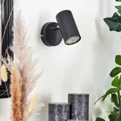 hofstein Applique murale Javel Noir, 1 lumière* Spots Et Projecteurs