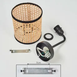 Style Boho-Chic-hofstein Applique murale Jonas Noir, 1 lumière