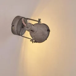 Lampes Industrielles-hofstein Applique murale Jonsered LED Gris, Noir, Pierre, 1 lumière