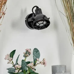 hofstein Applique murale Jonsered LED Noir, 1 lumière