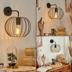 Lampes Industrielles-hofstein Applique murale Journy Noir, 1 lumière