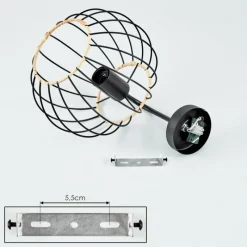 Lampes Industrielles-hofstein Applique murale Journy Noir, 1 lumière
