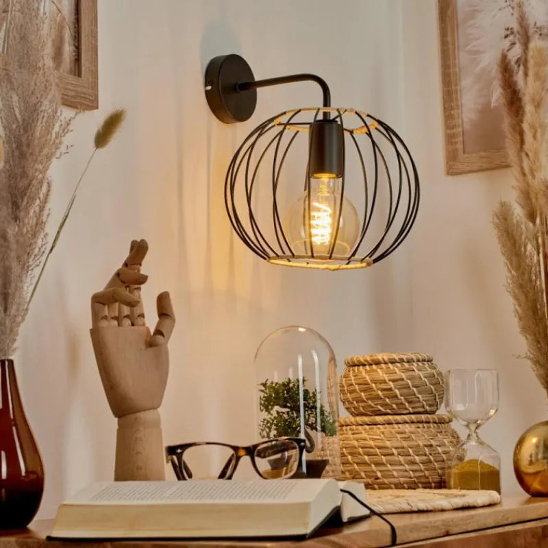 Lampes Industrielles-hofstein Applique murale Journy Noir, 1 lumière