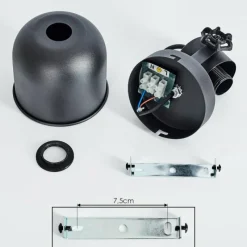 Lampes Dorées-hofstein Applique murale Juliboy Noir, 1 lumière