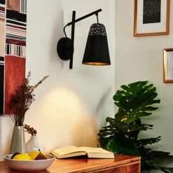 Luminaires Scandinaves-hofstein Applique murale Juvansbo Noir, 1 lumière