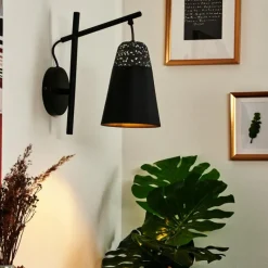 Luminaires Scandinaves-hofstein Applique murale Juvansbo Noir, 1 lumière
