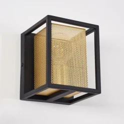 Lampes Dorées-hofstein Applique murale Kabul Noir, 1 lumière