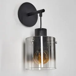 Suspension Verre Fumé-hofstein Applique murale Kalsborg Noir, 1 lumière
