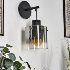 Suspension Verre Fumé-hofstein Applique murale Kalsborg Noir, 1 lumière