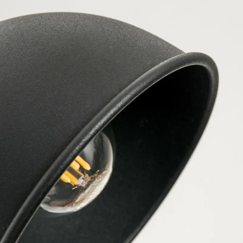 Lampes Industrielles-hofstein Applique murale Kansela Noir, 1 lumière