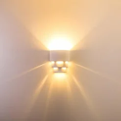 hofstein Applique murale Karatschi Blanc, 1 lumière* Appliques