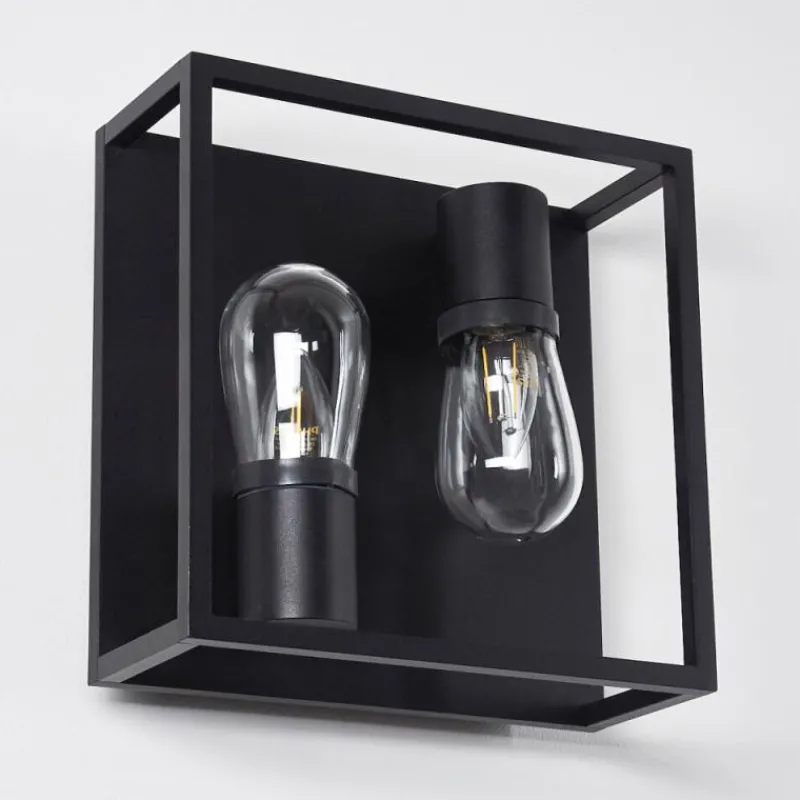 hofstein Applique murale Karlsborg Noir, 2 lumières