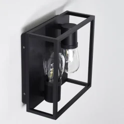 hofstein Applique murale Karlsborg Noir, 2 lumières