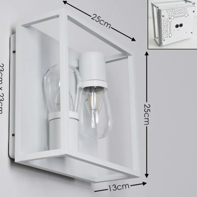 hofstein Applique murale Karlsborg Blanc, 2 lumières