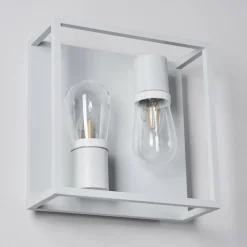 hofstein Applique murale Karlsborg Blanc, 2 lumières