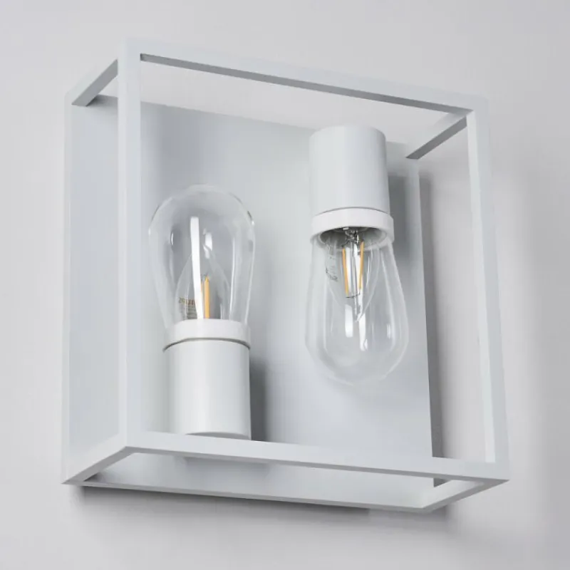 hofstein Applique murale Karlsborg Blanc, 2 lumières