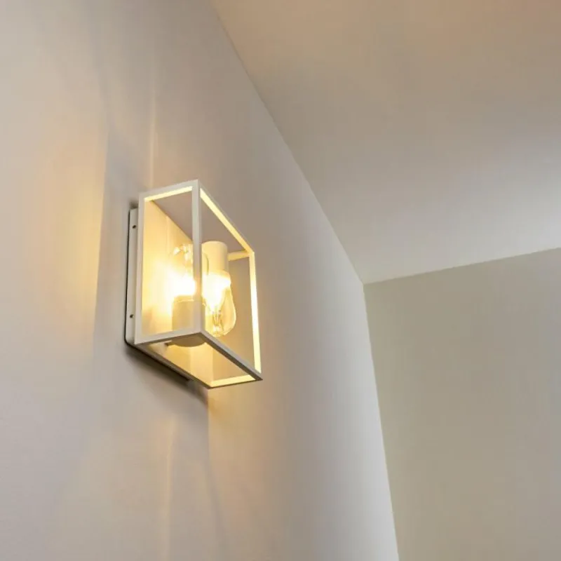 hofstein Applique murale Karlsborg Blanc, 2 lumières