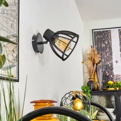 Lampes Industrielles-hofstein Applique murale Kaurila Noir, 1 lumière