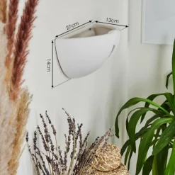 hofstein Applique murale Kawasaki Blanc, 1 lumière* Appliques