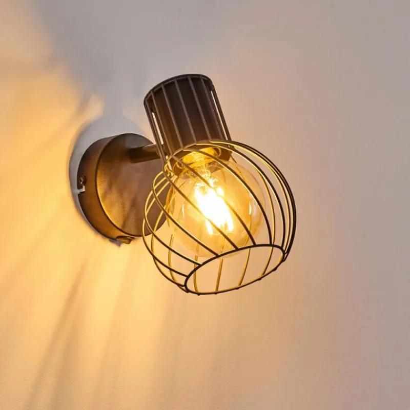 hofstein Applique murale Kenia Gris, Noir, 1 lumière