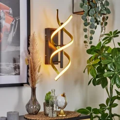 hofstein Applique murale Khovet LED Noir, 1 lumière